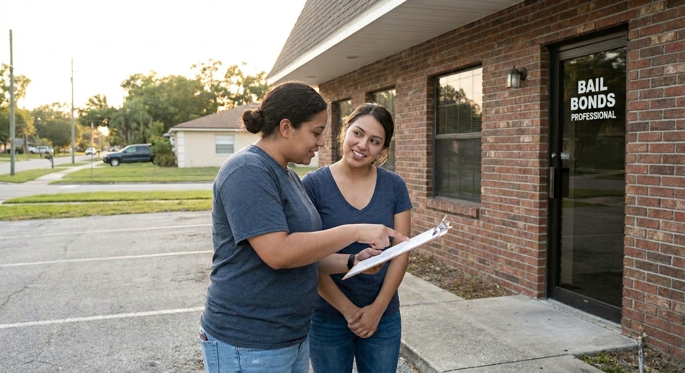 Bail process before first court hearing in Brandon, Florida