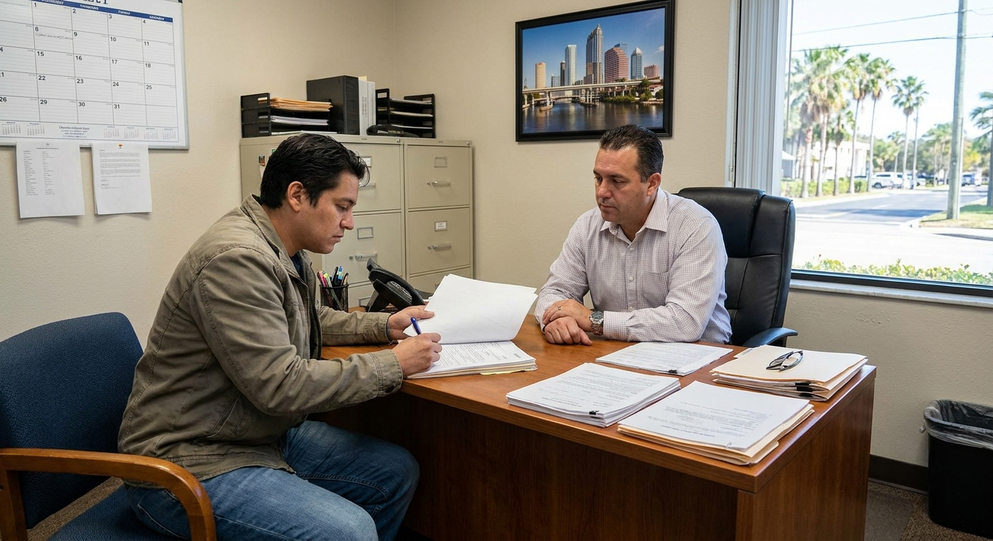 Bail bond signing process paperwork and responsibilities in Tampa